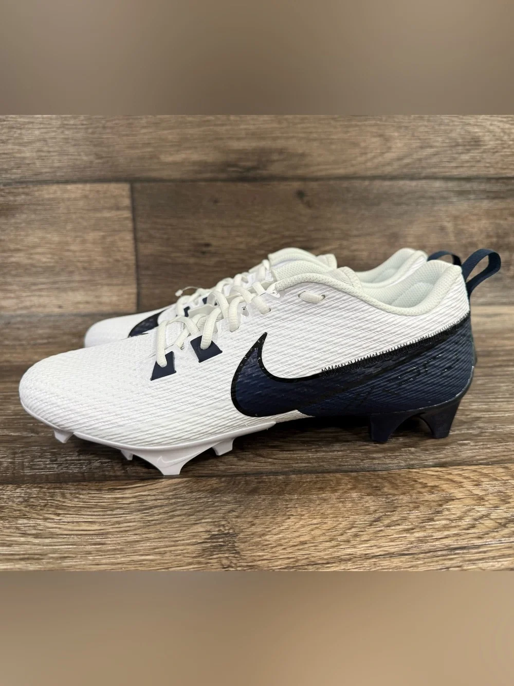 NEW Nike Vapor Edge Speed 360 2 TB Football Cleats White Navy Mens Sz 12.5‎